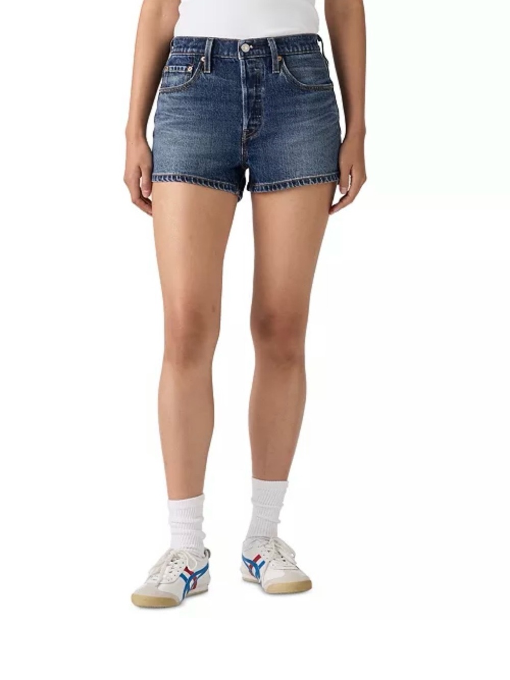 Levis Women's 501® Button Fly High-Rise Denim Shorts